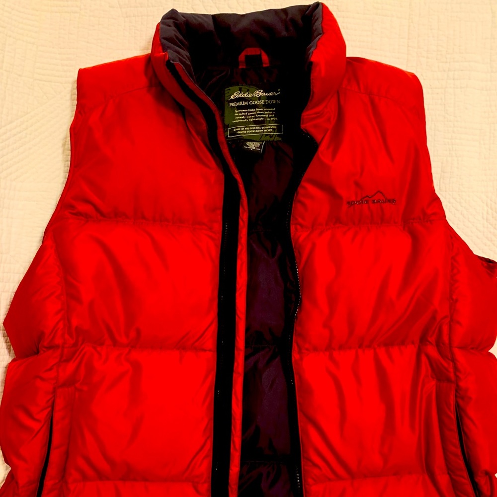 Eddie Bauer down puffer vest- Sz L
